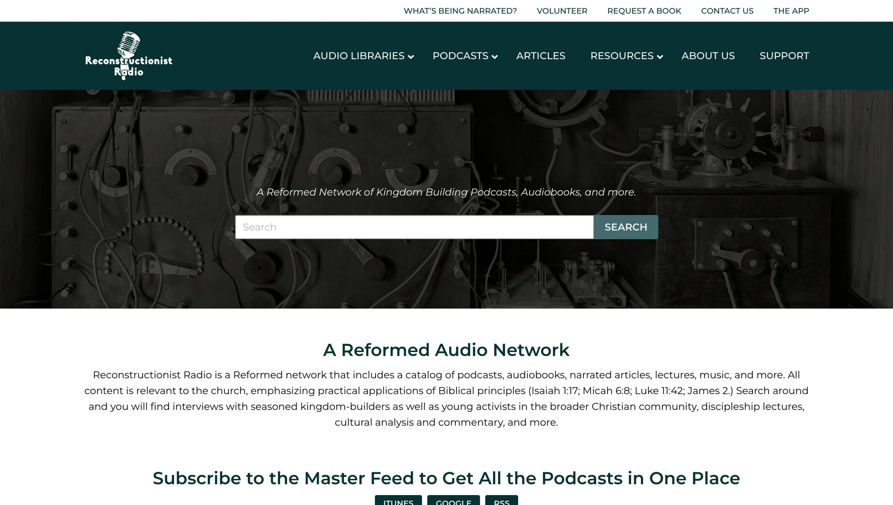 mockup Reconstructionist Radio